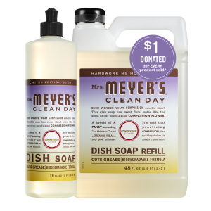 Compassion Flower Dish Soap & Refill Set